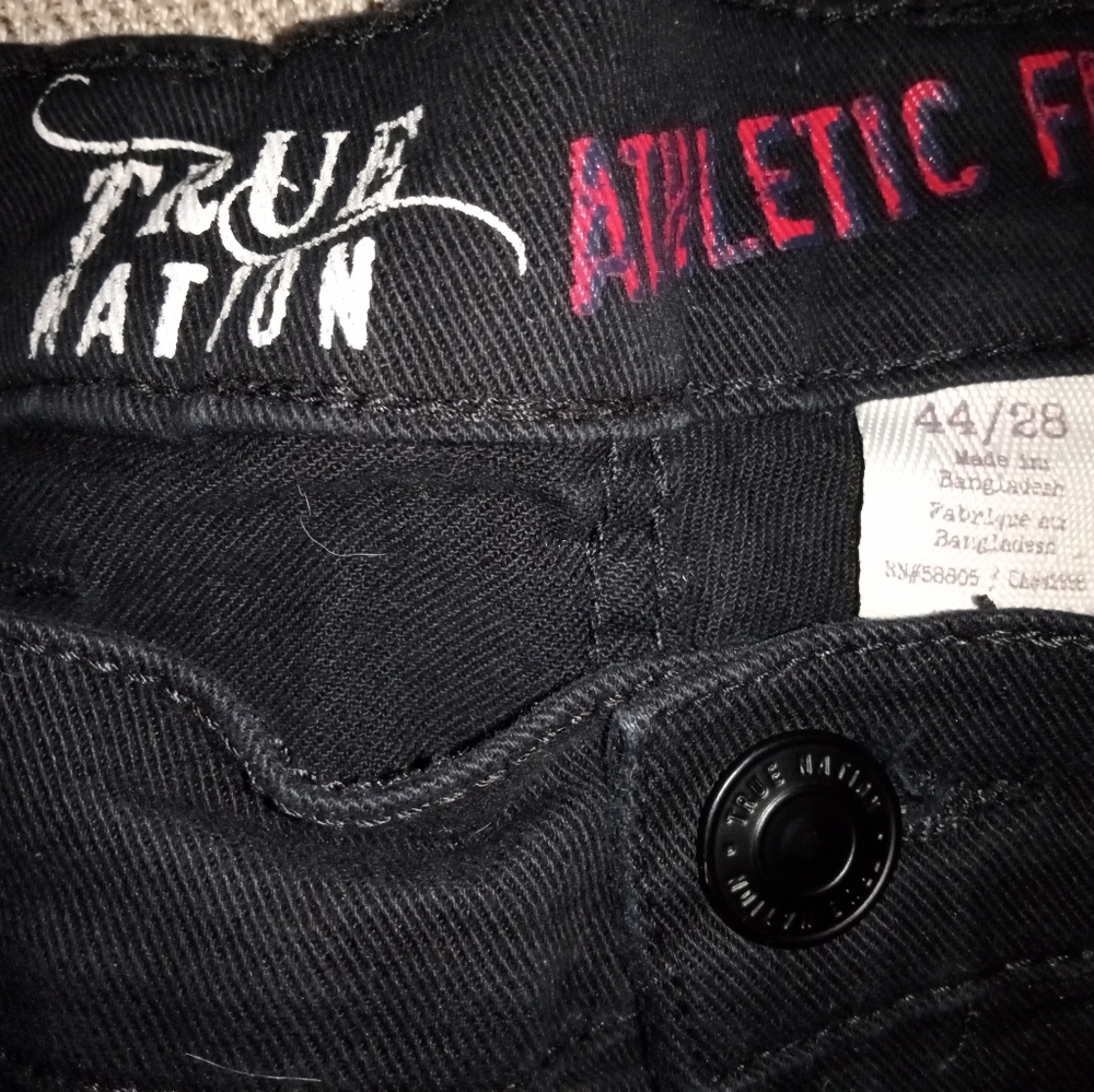 True nation black jeans in mid condition, originally bought at DXL/casual male X